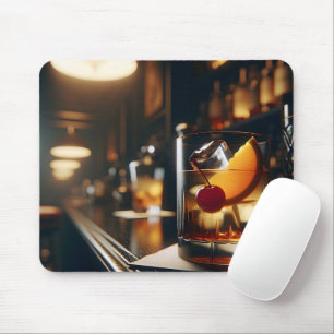 Altmodisches Getränk auf einer Bar Mousepad