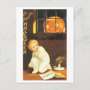 Altmodisches Halloween Postkarte