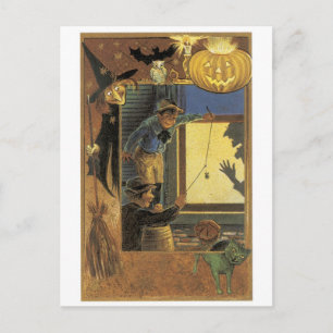 Altmodisches Halloween Postkarte