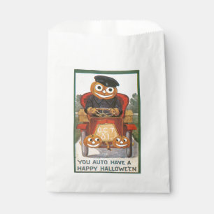 Altmodisches Halloween, Pumpkin-Fahrer Geschenktütchen