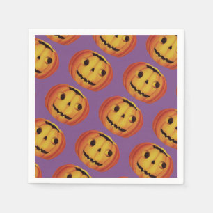 Altmodisches Halloween, Pumpkin (Jack-o'-Laterne) Serviette
