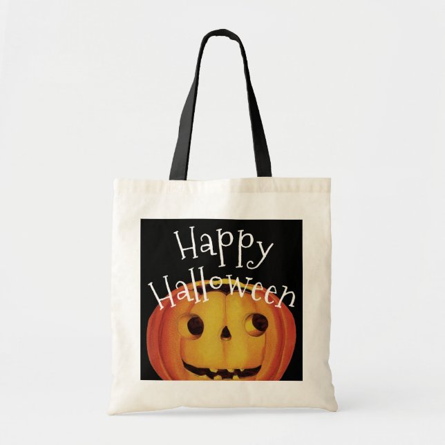 Altmodisches Halloween, Pumpkin (Jack-o'-Laterne) Tragetasche (Vorne)