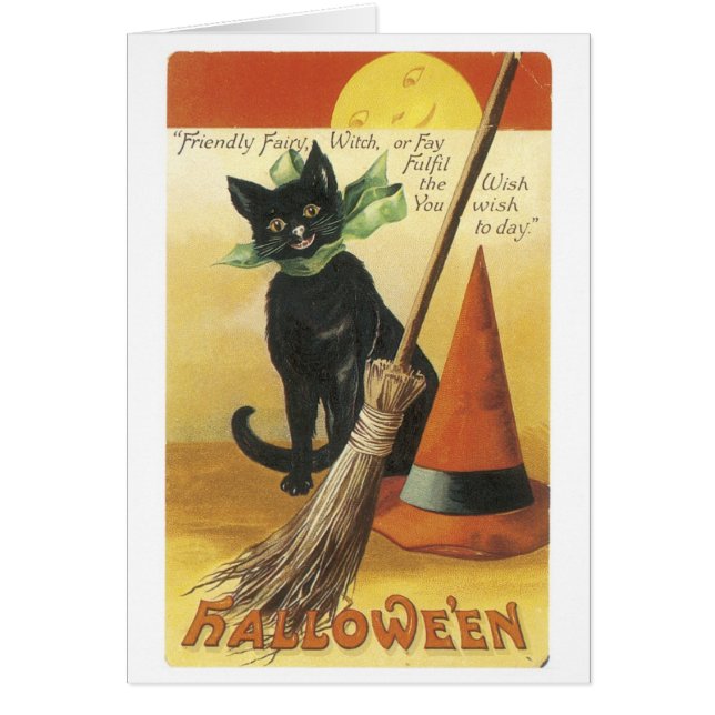 Altmodisches Halloween, Schwarze Katze (Vorne)