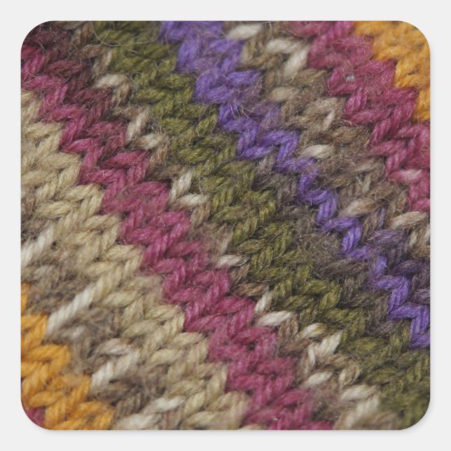 altmodisches Knetkrautmuster Quadratischer Aufkleber (Vorderseite)