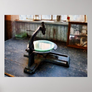 Altmodisches Mikroskop Poster