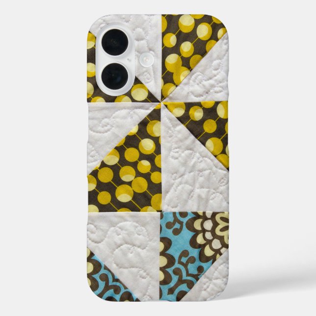 Altmodisches Quiltmuster Case-Mate iPhone Hülle (Rückseite)