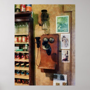 altmodisches Telefon Poster