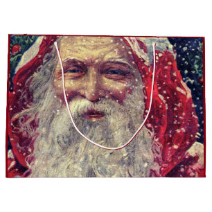 Altmodisches viktorianisches Heiliges Nicholas Große Geschenktüte