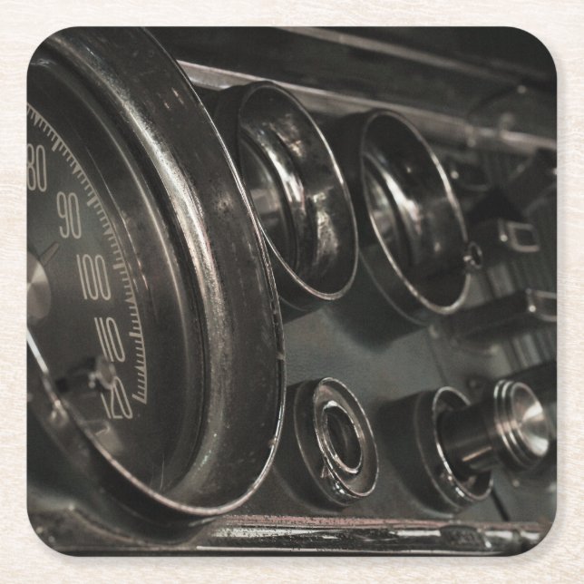 Altmuskelwagen Chrysler Dashboard Untersetzer (Vorderseite)