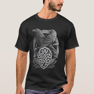Altnordisch Huginn & Muninn u2013 Wikinger Raben T-Shirt