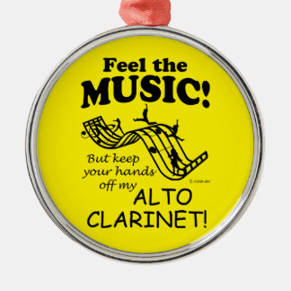 Alto Clarinet Feel Die Musik Ornament Aus Metall