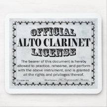 Alto Clarinet License