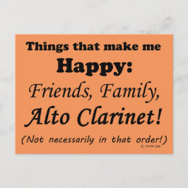 Alto Clarinet macht mich glücklich Postkarte