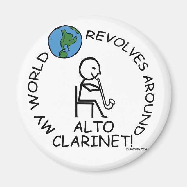 Alto Clarinet World dreht sich um Magnet (Vorne)