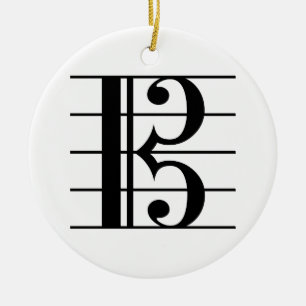 Alto Clef für Mitarbeiter Keramik Ornament