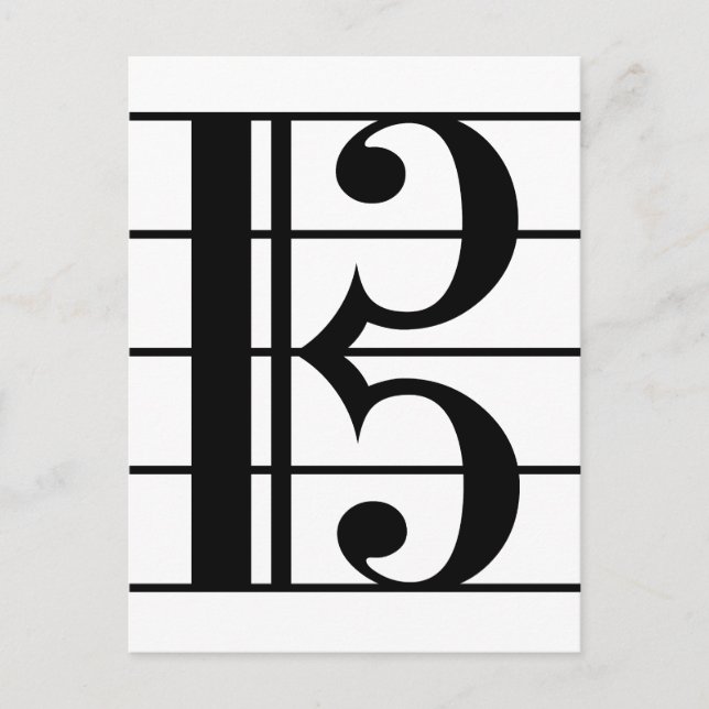 Alto Clef Postkarte (Vorderseite)