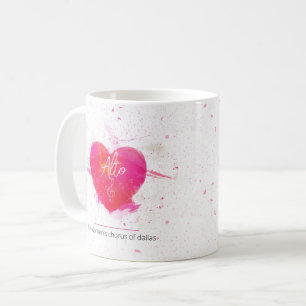 Alto Musical Heart Singing Part Kaffeetasse