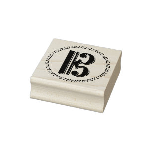 Alto oder Tenor Clef Musiknote Design C Clef Gummistempel