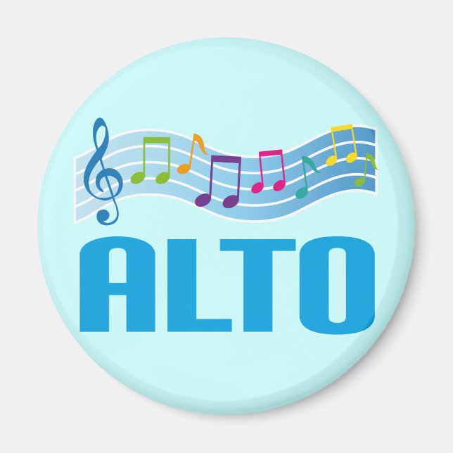 Alto Singer Chorgeschenk Magnet (Vorne)
