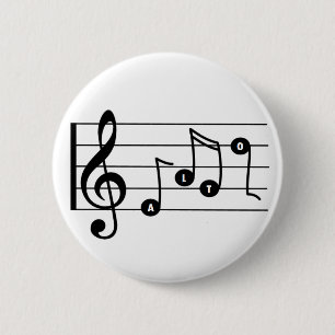 Alto Singer Musical Button
