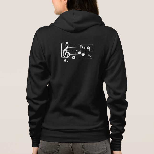 Alto Singer Musical Hoodie (Rückseite)