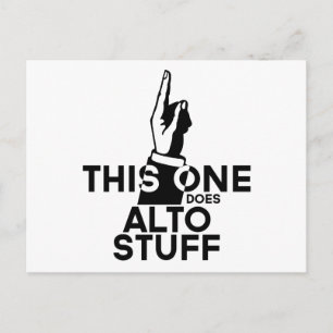 Alto Stuff - Funny Alto Music Postkarte