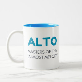 Alto-Tasse, Alto-Geschenkskost Tasse, Alto-Geschen Zweifarbige Tasse