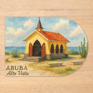 Alto Vista Aruba Aquarell Acryleinladungen
