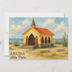 Alto Vista Aruba Aquarell Einladung