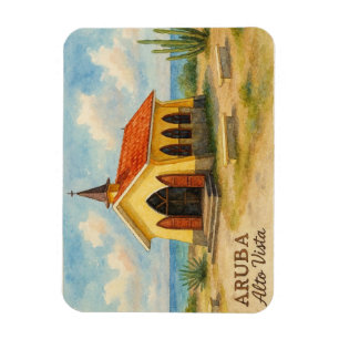 Alto Vista Aruba Aquarell Magnet