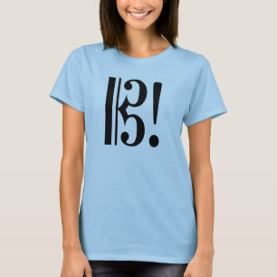 AltoClefExclaimBlk T-Shirt