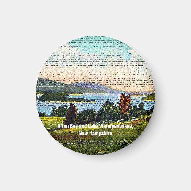 Alton Bay und Lake Winnipesaukee, New Hampshire Magnet (Vorne)