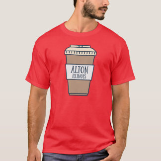 Alton Illinois Niedlich Coffee Lovers T-Shirt