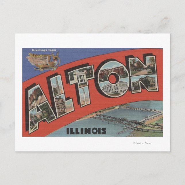 Alton, IllinoisLarge Letter ScenesAlton, IL Postkarte (Vorderseite)