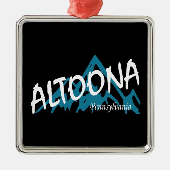 Altoona Pennsylvania Berge Ornament Aus Metall (Vorne)