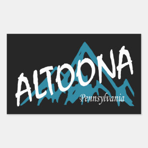 Altoona Pennsylvania Berge Rechteckiger Aufkleber