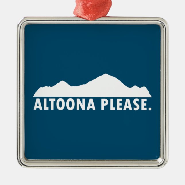 Altoona Pennsylvania Bitte Ornament Aus Metall (Vorne)