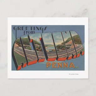 Altoona, Pennsylvania - Große Briefszenen Postkarte