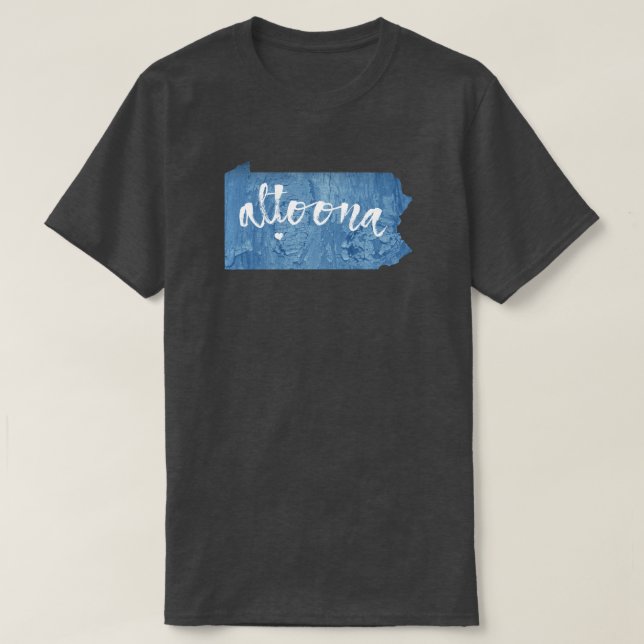 Altoona Pennsylvania Holzkörner T-Shirt (Design vorne)