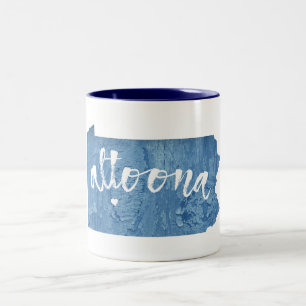 Altoona Pennsylvania Holzkörner Zweifarbige Tasse