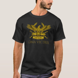 Altrömisches Motto  Roma Victrix  Spqr Lateinische T-Shirt