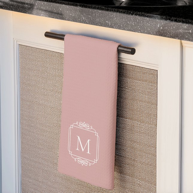 Altrosa | Classic Frame Monogram Geschirrtuch (Von Creator hochgeladen)