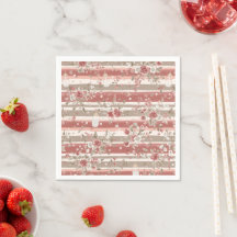 Altrosa Vintage Blumen Mädchen Papier