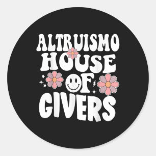 Altruismo Haus der Geber RCA Givers Outfit Runder Aufkleber