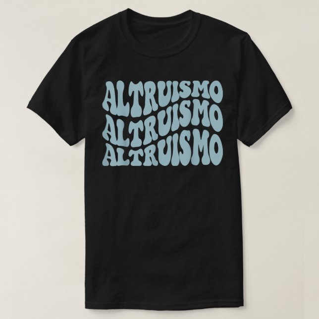 Altruismo - School Spirit Groovy Wavy Stil T-Shirt (Design vorne)