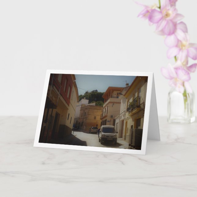 Altspanische Straße in Lliria Stadt, Valencia Karte (Orchidee)