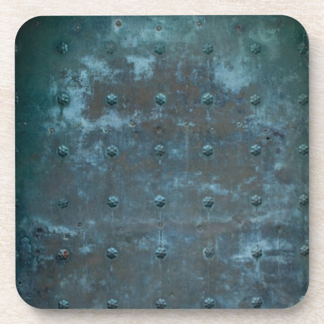 Altspanischer Kupfer vergossen Metalltür Untersetzer (Vorderseite)