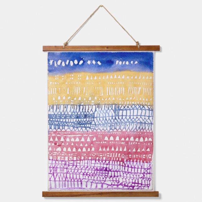 Altstadt (1928) von Paul Klee Wandteppich Mit Holzrahmen (Vorderseite)