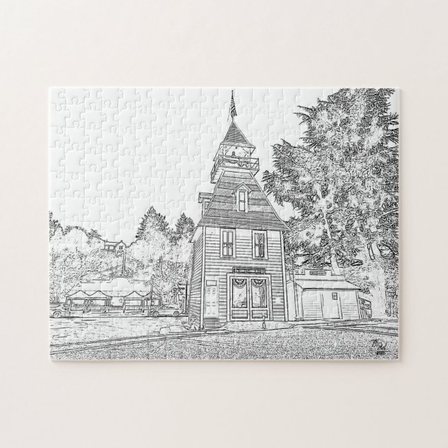 Altstadt Auburn Firehouse Puzzle (Horizontal)