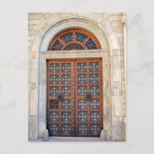 Altstadt Barcelona Tür - Postkarte